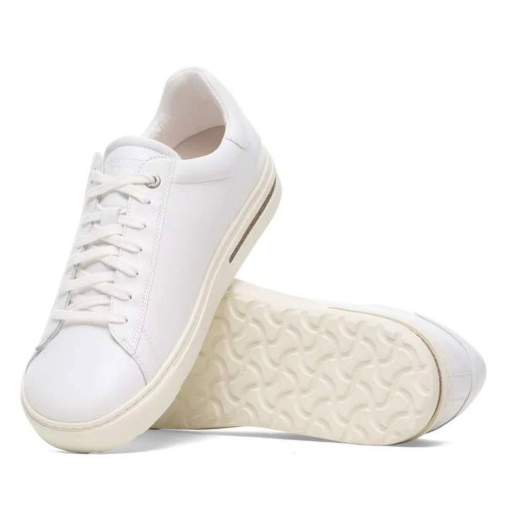 Birkenstock Bend Low White Leather Sneakers Mens 8 Womens 10 EU 41